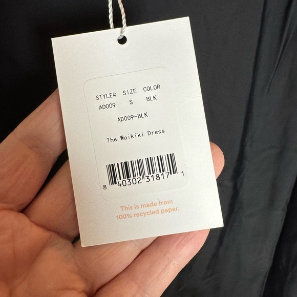 Andie Swim The Waikiki Swim Cover Up Dress Black S - Picture 4 of 4